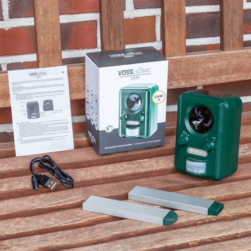 VOSS.sonic 2000 Ultraschall Abwehr (Solar + Blitzlicht) Katzenschreck, Katzenabwehr, Hundeschreck 13 VOSS.sonic 2000 Ultraschall Abwehr (Solar + Blitzlicht) Katzenschreck, Katzenabwehr, Hundeschreck – Bild 11
