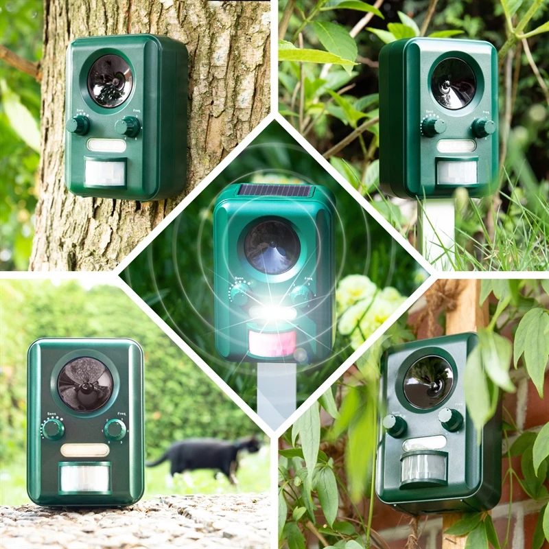 Doppelpack: VOSS.sonic 2000 Ultraschall Abwehr (Solar + Blitzlicht) - Katzenschreck, Hundeabwehr 5 Doppelpack: VOSS.sonic 2000 Ultraschall Abwehr (Solar + Blitzlicht) - Katzenschreck, Hundeabwehr – Bild 3