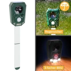 VOSS.sonic 2200 Ultraschall-Abwehr Mit Solarbetrieb 14 VOSS.sonic 2200 Ultraschall-Abwehr Mit Solarbetrieb -Optimal Ranchzaun Geschäft 45024 3 voss sonic 2200 ip44 spritzwasser geschuetzt starker blitz infrarot bewegungsmelder erdspiess 1