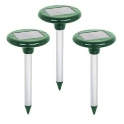 Dreierpack: VOSS.sonic "MoleEx 1000" Maulwurfvertreiber Solar, Mit Ton & Vibration