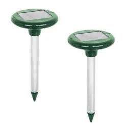 Doppelpack: VOSS.sonic "MoleEx 1000" Maulwurfvertreiber Solar, Mit Ton & Vibration