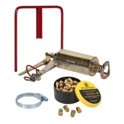 Kieferle W2 Wühlmausselbstschuss - Wühlmausschussfalle + 50 Kartuschen + Halterung