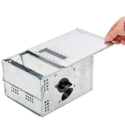 VOSS.farming Mause-Lebendfalle "Catch-All", Metall -Optimal Ranchzaun Geschäft 45398 Maeusefalle CATCH ALL Lebendfalle mit Deckel