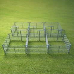VOSS.farming Weidepanel-Set 2 X 3er Panel-Box, Je 3,00 X 3,00 M