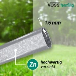 VOSS.farming Weidepanel Mit Tor 3,60 M -Optimal Ranchzaun Geschäft 45405 voss farming weidepanel hochwertig verzinkt