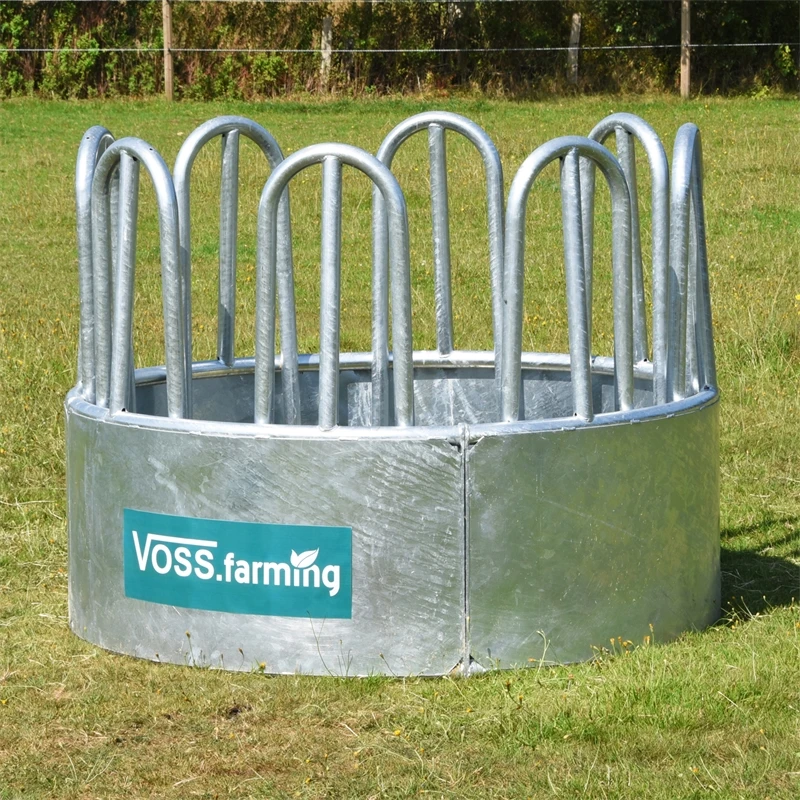 VOSS.farming Rundballenraufe, Heuraufe, Rundraufe Mit 8 Fressplätzen Und Palisadenfressgitter 4 VOSS.farming Rundballenraufe, Heuraufe, Rundraufe Mit 8 Fressplätzen Und Palisadenfressgitter – Bild 2