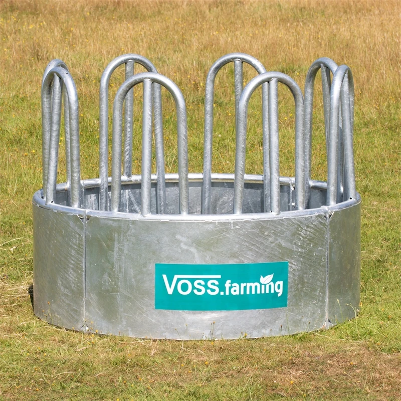 VOSS.farming Rundballenraufe, Heuraufe, Rundraufe Mit 8 Fressplätzen Und Palisadenfressgitter 3 VOSS.farming Rundballenraufe, Heuraufe, Rundraufe Mit 8 Fressplätzen Und Palisadenfressgitter