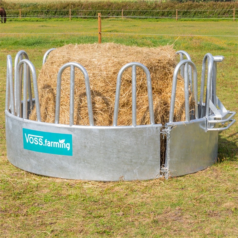VOSS.farming Rundballenraufe, Heuraufe, Rundraufe Mit 12 Fressplätzen Und Palisadenfressgitter 4 VOSS.farming Rundballenraufe, Heuraufe, Rundraufe Mit 12 Fressplätzen Und Palisadenfressgitter – Bild 2