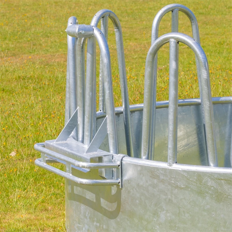 VOSS.farming Rundballenraufe, Heuraufe, Rundraufe Mit 12 Fressplätzen Und Palisadenfressgitter 6 VOSS.farming Rundballenraufe, Heuraufe, Rundraufe Mit 12 Fressplätzen Und Palisadenfressgitter – Bild 4