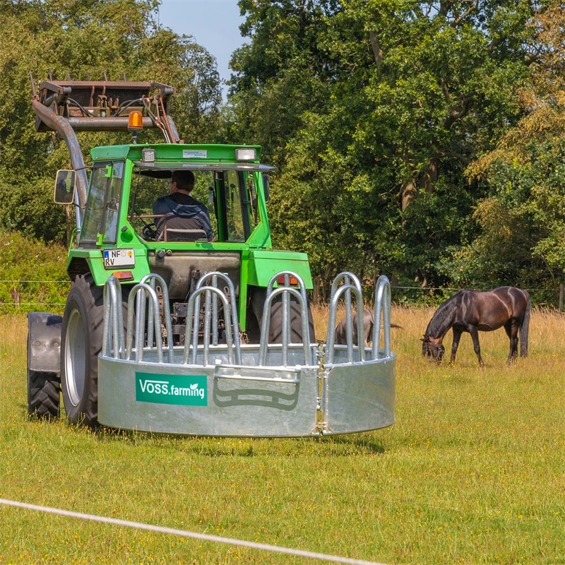 VOSS.farming Rundballenraufe, Heuraufe, Rundraufe Mit 12 Fressplätzen Und Palisadenfressgitter 7 VOSS.farming Rundballenraufe, Heuraufe, Rundraufe Mit 12 Fressplätzen Und Palisadenfressgitter – Bild 5
