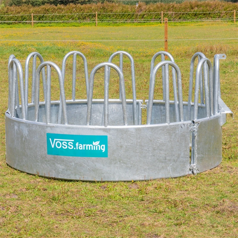 VOSS.farming Rundballenraufe, Heuraufe, Rundraufe Mit 12 Fressplätzen Und Palisadenfressgitter 3 VOSS.farming Rundballenraufe, Heuraufe, Rundraufe Mit 12 Fressplätzen Und Palisadenfressgitter