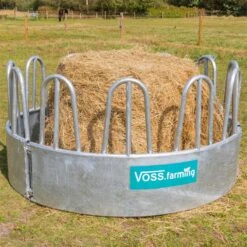 VOSS.farming Rundballenraufe, Heuraufe, Rundraufe Mit 12 Fressplätzen Und Palisadenfressgitter 21 VOSS.farming Rundballenraufe, Heuraufe, Rundraufe Mit 12 Fressplätzen Und Palisadenfressgitter -Optimal Ranchzaun Geschäft 45421 voss farming raufe fuer die weide fuer pferde ponys