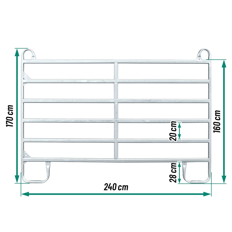VOSS.farming Weidepanel 2,40 M Länge, 1,70 M Höhe 4 VOSS.farming Weidepanel 2,40 M Länge, 1,70 M Höhe – Bild 2