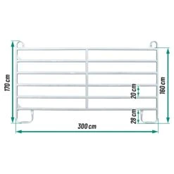VOSS.farming Weidepanel 3,0 M Länge, 1,70 M Höhe 15 VOSS.farming Weidepanel 3,0 M Länge, 1,70 M Höhe -Optimal Ranchzaun Geschäft 45431 voss farming weidepanel abmessungen