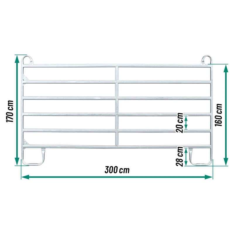 VOSS.farming Weidepanel 3,0 M Länge, 1,70 M Höhe 4 VOSS.farming Weidepanel 3,0 M Länge, 1,70 M Höhe – Bild 2