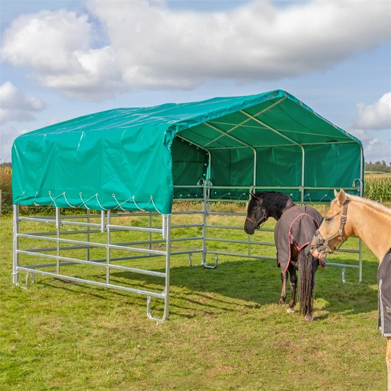 VOSS.farming Panel-Zelt - Weideunterstand - Weidezelt 3,6 M X 4 M 4 VOSS.farming Panel-Zelt - Weideunterstand - Weidezelt 3,6 M X 4 M – Bild 2