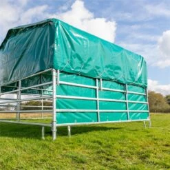 Seitenplane Für Weidepanel-Zelt, 3.55 X 1.30m, Rundum Mit Ösen -Optimal Ranchzaun Geschäft 45447 seitenplane fuer panel 4