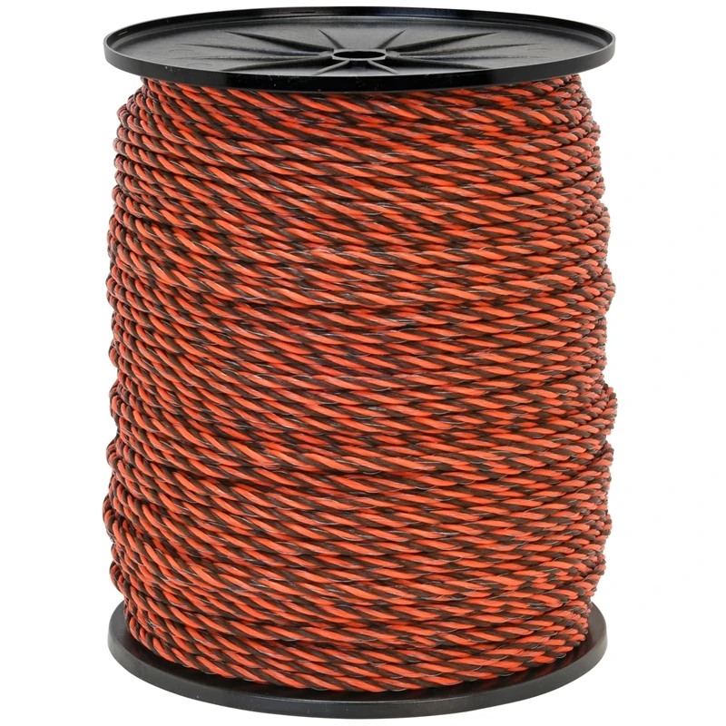 VOSS.farming Weidezaunseil 400 M, 3x0,3 Kupfer + 3x0,3 Niro, Orange/braun 4 VOSS.farming Weidezaunseil 400 M, 3x0,3 Kupfer + 3x0,3 Niro, Orange/braun – Bild 2