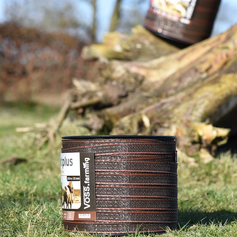 VOSS.farming Weidezaunband 200 M/20 Mm, 2x0,3 Kupfer + 4x0,3 Niro, Braun-orange 10 VOSS.farming Weidezaunband 200 M/20 Mm, 2x0,3 Kupfer + 4x0,3 Niro, Braun-orange – Bild 8