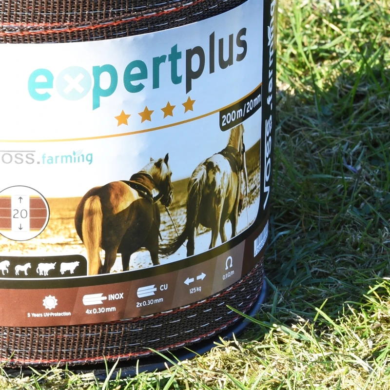 VOSS.farming Weidezaunband 200 M/20 Mm, 2x0,3 Kupfer + 4x0,3 Niro, Braun-orange 8 VOSS.farming Weidezaunband 200 M/20 Mm, 2x0,3 Kupfer + 4x0,3 Niro, Braun-orange – Bild 6