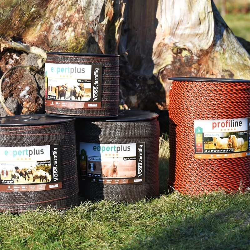 VOSS.farming Weidezaunband 200 M/20 Mm, 2x0,3 Kupfer + 4x0,3 Niro, Braun-orange 11 VOSS.farming Weidezaunband 200 M/20 Mm, 2x0,3 Kupfer + 4x0,3 Niro, Braun-orange – Bild 9