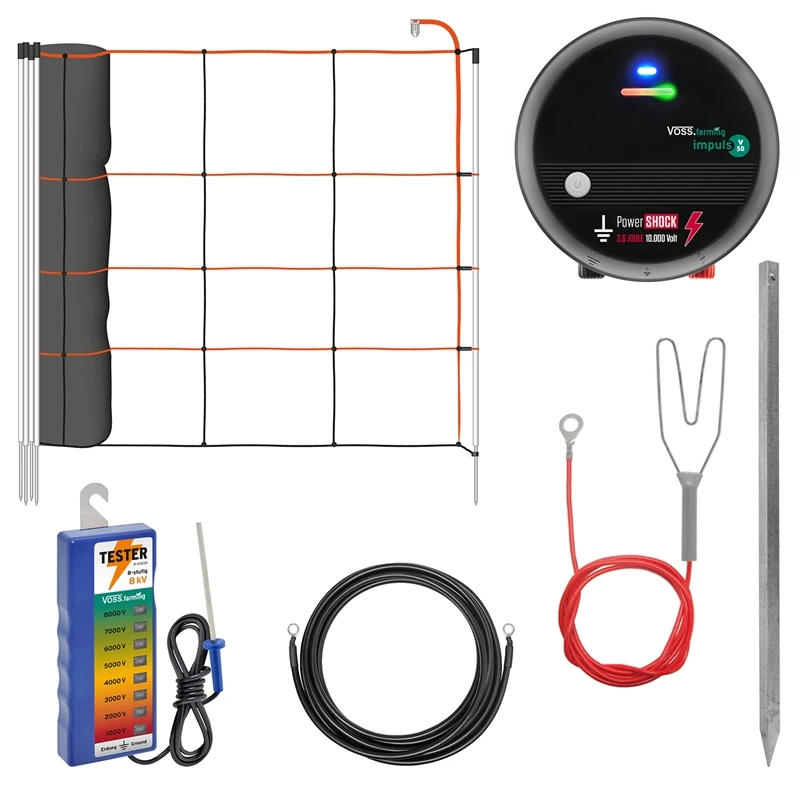 VOSS.farming Ziegenzaun Set Für Ziegen Ohne Hörner, Inkl. Weidezaungerät 230V Und Netz 3 VOSS.farming Ziegenzaun Set Für Ziegen Ohne Hörner, Inkl. Weidezaungerät 230V Und Netz