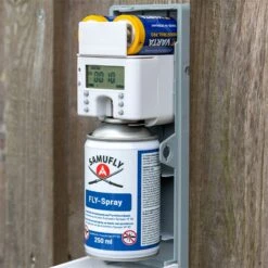 SET SAMUFLY FLY- Insekten-Spray + Automatik Sprüher - Mittel Gegen Fliegen, Mücken, Bremsen Etc. 16 SET SAMUFLY FLY- Insekten-Spray + Automatik Sprüher - Mittel Gegen Fliegen, Mücken, Bremsen Etc. -Optimal Ranchzaun Geschäft 500255 samufly fly spray automatic spray