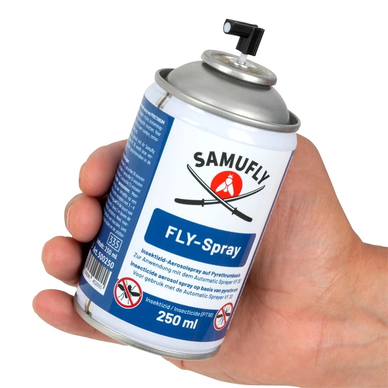 SET SAMUFLY FLY- Insekten-Spray + Automatik Sprüher - Mittel Gegen Fliegen, Mücken, Bremsen Etc. 6 SET SAMUFLY FLY- Insekten-Spray + Automatik Sprüher - Mittel Gegen Fliegen, Mücken, Bremsen Etc. – Bild 4