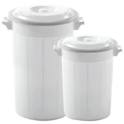 Futtertonne Weiß Mit Deckel