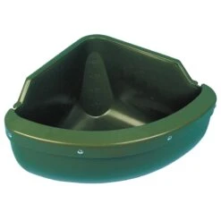 Eck-Futtertrog, Mit Auswurf-Schutzkante, 31 Liter