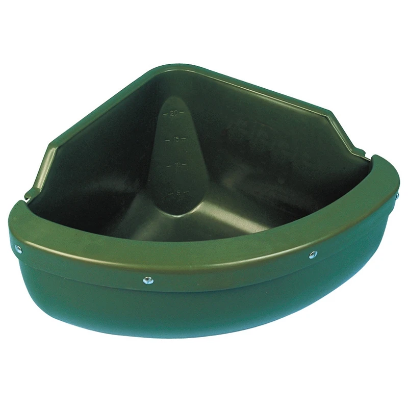 Eck-Futtertrog, Mit Auswurf-Schutzkante, 31 Liter 3 Eck-Futtertrog, Mit Auswurf-Schutzkante, 31 Liter