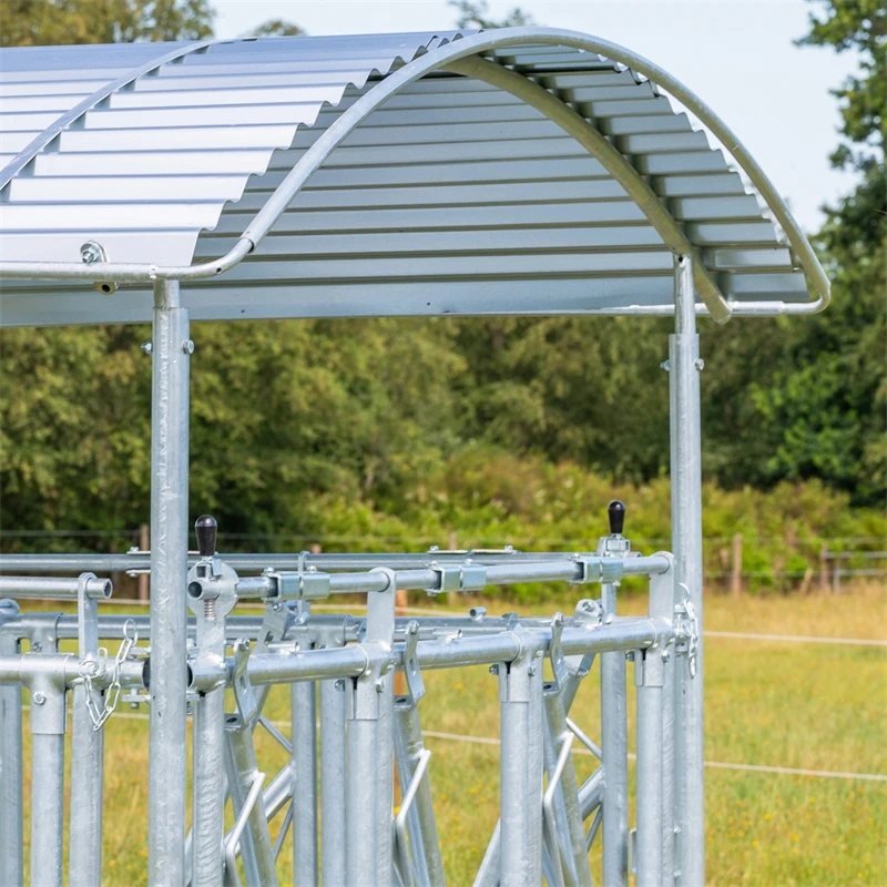 VOSS.farming Viereckraufe, Heuraufe, Rundballenraufe Mit Dach Und Fressgitter, Höhenverstellbar 4 VOSS.farming Viereckraufe, Heuraufe, Rundballenraufe Mit Dach Und Fressgitter, Höhenverstellbar – Bild 2