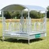 VOSS.farming Viereckraufe, Futterraufe, Rundballenraufe 2 X 2 M Mit Dach Und Palisadenfressgitter 1 VOSS.farming Viereckraufe, Futterraufe, Rundballenraufe 2 X 2 M Mit Dach Und Palisadenfressgitter -Optimal Ranchzaun Geschäft 503902 voss farming grosse viereckraufe mit palisadenfressgitter pferde rinder