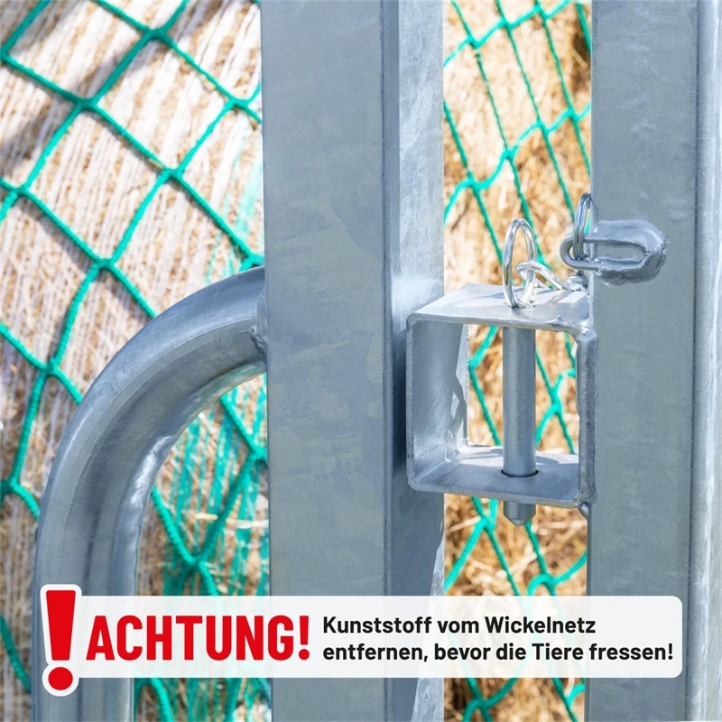 VOSS.farming Viereckraufe, Futterraufe, Rundballenraufe 2 X 2 M Mit Dach Und Palisadenfressgitter 12 VOSS.farming Viereckraufe, Futterraufe, Rundballenraufe 2 X 2 M Mit Dach Und Palisadenfressgitter – Bild 10