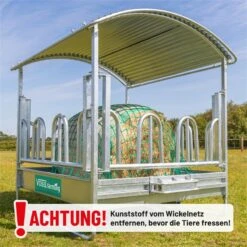 VOSS.farming Viereckraufe, Futterraufe, Rundballenraufe 2 X 2 M Mit Dach Und Palisadenfressgitter 25 VOSS.farming Viereckraufe, Futterraufe, Rundballenraufe 2 X 2 M Mit Dach Und Palisadenfressgitter -Optimal Ranchzaun Geschäft 503902 voss farming viereckraufe mit palisadenfressgitter 12 fressplaetze 1