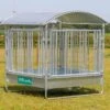 VOSS.farming Pferde-Viereckraufe, Rundballenraufe Mit Dach Und Fressgitter, Höhenverstellbar 2 VOSS.farming Pferde-Viereckraufe, Rundballenraufe Mit Dach Und Fressgitter, Höhenverstellbar -Optimal Ranchzaun Geschäft 503903 voss farming viereckraufe mit sicherheitsfressgitter fuer pferde
