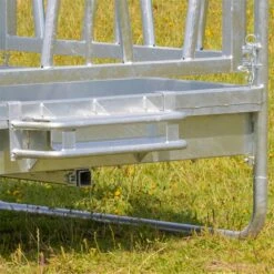 VOSS.farming Viereckraufe, Heuraufe Mit Dach Und Palisadenfressgitter, Höhenverstellbar -Optimal Ranchzaun Geschäft 503904 voss farming viereckraufe boden versteifungsrohr