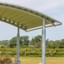 VOSS.farming Viereckraufe, Heuraufe Mit Dach Und Palisadenfressgitter, Höhenverstellbar -Optimal Ranchzaun Geschäft 503904 voss farming viereckraufe kompakt mit dachkantenschutz