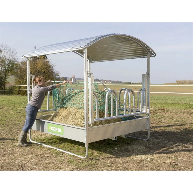 KERBL Futterraufe Spar-Set, Viereckraufe + Futtersparnetz + Rahmen 11 KERBL Futterraufe Spar-Set, Viereckraufe + Futtersparnetz + Rahmen – Bild 9