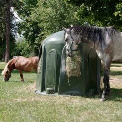 Heuglocke Mit 5 Fressöffnungen Und Integriertem Heunetz, Für Rundballen Bis Ø 150cm -Optimal Ranchzaun Geschäft 503975 heuglocke mit integriertem heunetz mit 5 fressoeffnungen 9