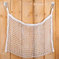 VOSS.farming Rechteckiges Heunetz, Heunetztasche 160 X 100cm, Maschenweite 3 X 3cm -Optimal Ranchzaun Geschäft 504529 voss farming heunetz fuer pferde ponys weiss