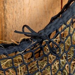 VOSS.farming Rechteckiges Heunetz, Heunetztasche 160 X 100cm, Maschenweite 3 X 3cm, Schwarz -Optimal Ranchzaun Geschäft 504705 06 07 voss farming rechteckiges heunetz schwarz verschliessbar