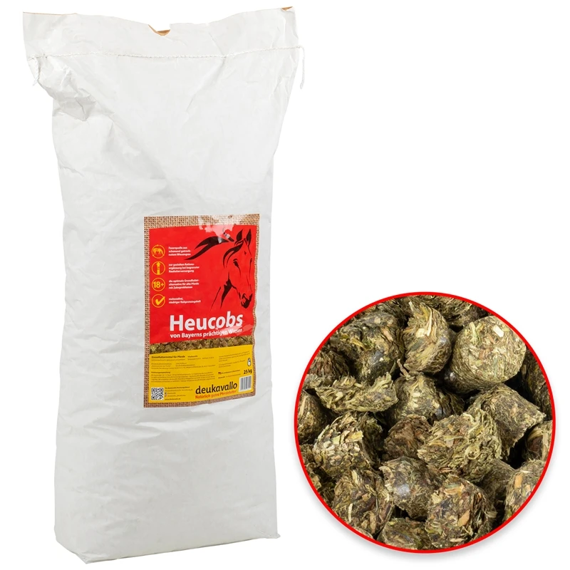 Deukavallo "Heucobs" Raufutterersatz, Heuergänzer Für Pferde, Melassefrei, 25kg 3 Deukavallo "Heucobs" Raufutterersatz, Heuergänzer Für Pferde, Melassefrei, 25kg