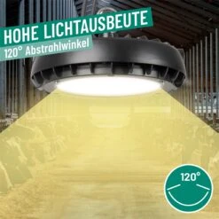 LED-Hallenstrahler 100 Watt - Strahler Für Hof, Heuboden, Reithallen Und Ställe, Dimmbar -Optimal Ranchzaun Geschäft 510500 led hallenstrahler abstrahlwinkel 120 grad hohe lichtausbeute