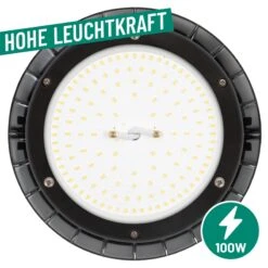 LED-Hallenstrahler 100 Watt - Strahler Für Hof, Heuboden, Reithallen Und Ställe, Dimmbar -Optimal Ranchzaun Geschäft 510500 led hallenstrahler hohe leuchtkraft 100 watt