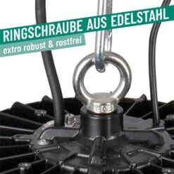 LED-Hallenstrahler 100 Watt - Strahler Für Hof, Heuboden, Reithallen Und Ställe, Dimmbar -Optimal Ranchzaun Geschäft 510500 led hallenstrahler ringschraube edelstahl extra robust rostfrei
