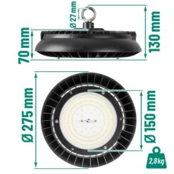 LED-Hallenstrahler 150 Watt - Strahler Für Hof, Heuboden, Reithallen Und Ställe, Dimmbar 21 LED-Hallenstrahler 150 Watt - Strahler Für Hof, Heuboden, Reithallen Und Ställe, Dimmbar -Optimal Ranchzaun Geschäft 510502 led hallenstrahler fuer hof heuboden reithalle stall 1