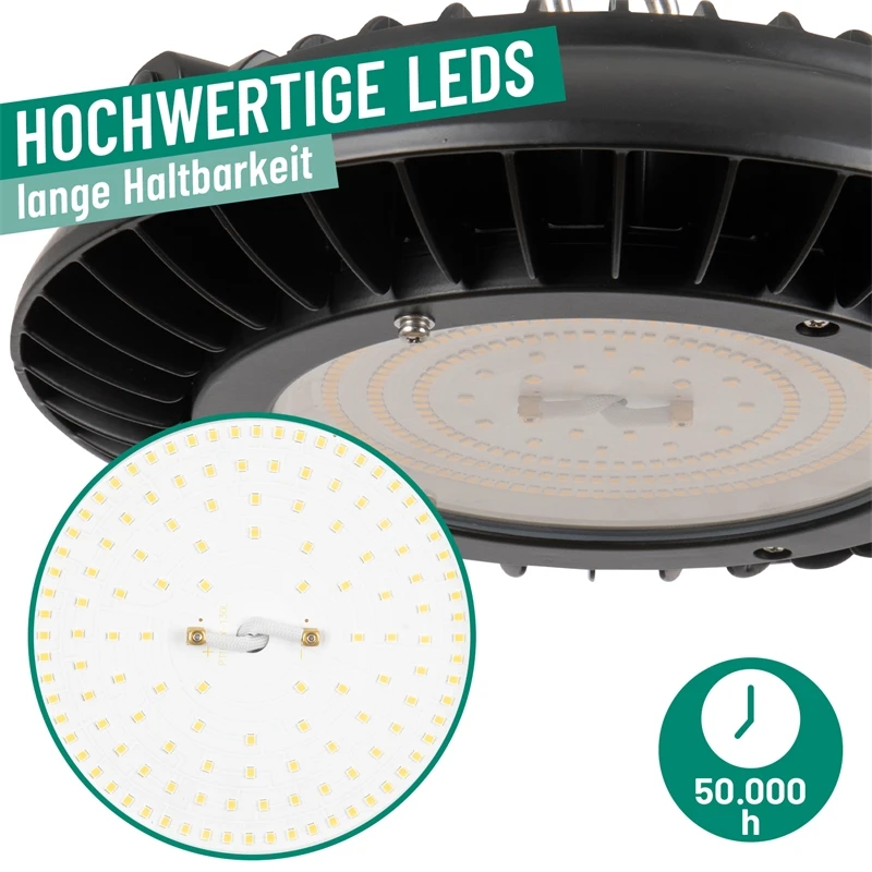 LED-Hallenstrahler 200 Watt - Strahler Für Hof, Heuboden, Reithallen Und Ställe, Dimmbar 11 LED-Hallenstrahler 200 Watt - Strahler Für Hof, Heuboden, Reithallen Und Ställe, Dimmbar – Bild 9