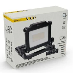 LED Akku-Strahler Mit Adapter - Baustrahler, Multi Akku Arbeitsleuchte, 20W, 2500lm -Optimal Ranchzaun Geschäft 510550 multi akku arbeitsleuchte 20w 2500lm 10