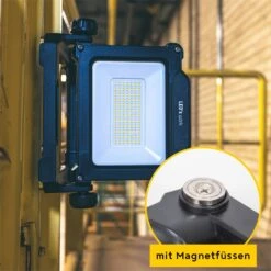 LED Akku-Strahler Mit Adapter - Baustrahler, Multi Akku Arbeitsleuchte, 20W, 2500lm -Optimal Ranchzaun Geschäft 510550 multi akku arbeitsleuchte 20w 2500lm 18